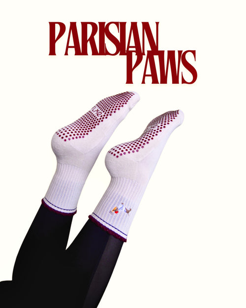 EURO SUMMER SERIES - Parisian Paws Crew Grip Socks